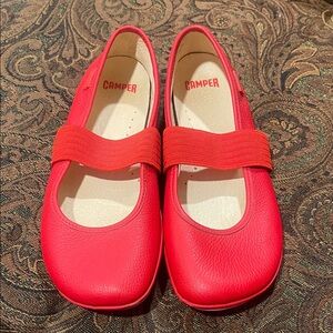 Camper Kids Vibrant Red Dress Shoes